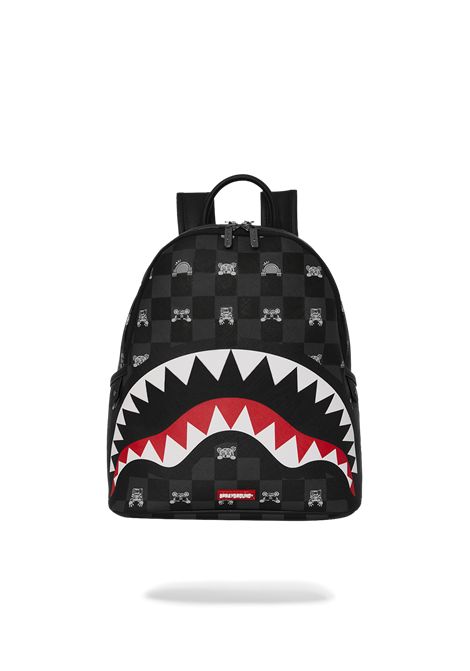 Zaino con Shark Mouth SPRAYGROUND | 910B8908NSZGRAY PEEKING CHARACTER CHECKSA